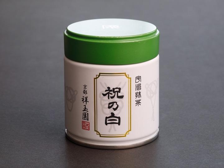 Shogyokuen: Matcha Iwai no Shiro, Premium Ceremonial Grade (40g can, Spring Harvest) 祝いの白 - Yunomi.life