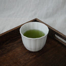 Yamani - Miyama Tableware: Sencha Tea Cup Suzune, White Color - Yunomi.life
