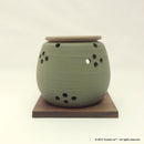 Yamatane sa0904: Tokoname Tea Incense Burner (Chakouro), Mariko Green - Yunomi.life