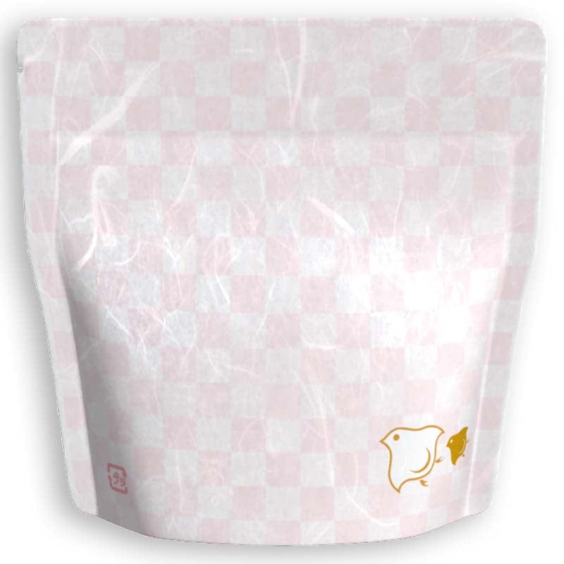 Yoshimura Pack 1403 Resealable Washi Paper Bag Chidori Ichimatsu 千鳥市松 - Yunomi.life